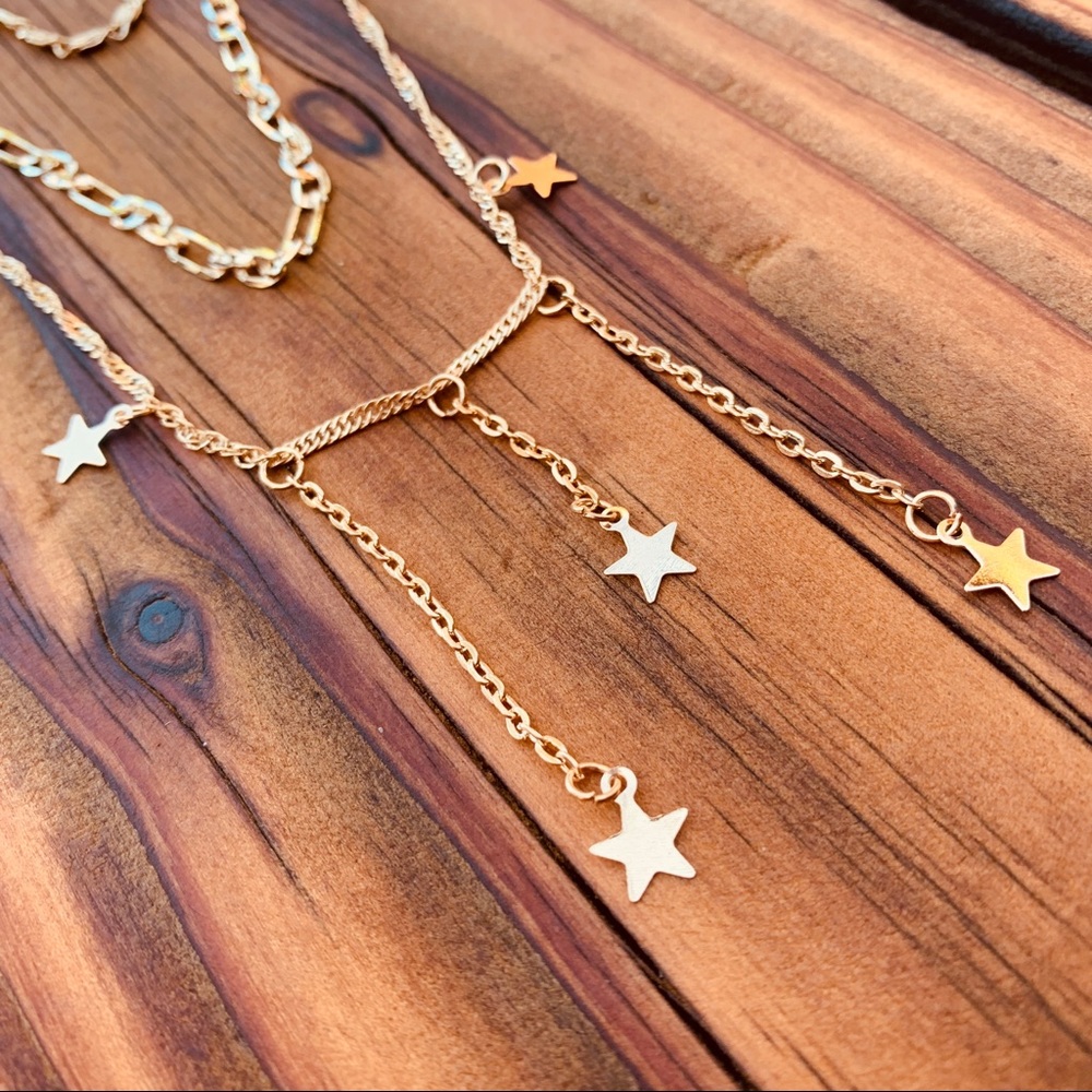 Shooting Star ☆ Layered Choker Necklace - Picture 6 of 8